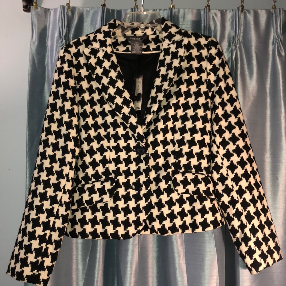Houndstooth Suit jacket size 4